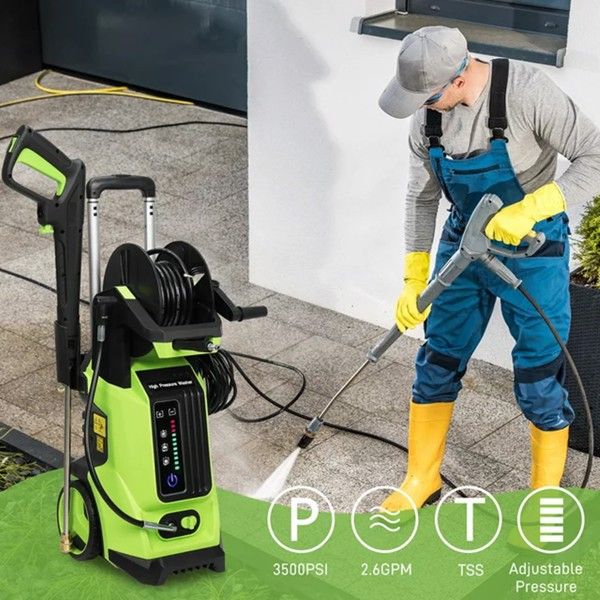 110V,3800PSI 102A 110V,3800PSI,1800W high pressure cleaner Green