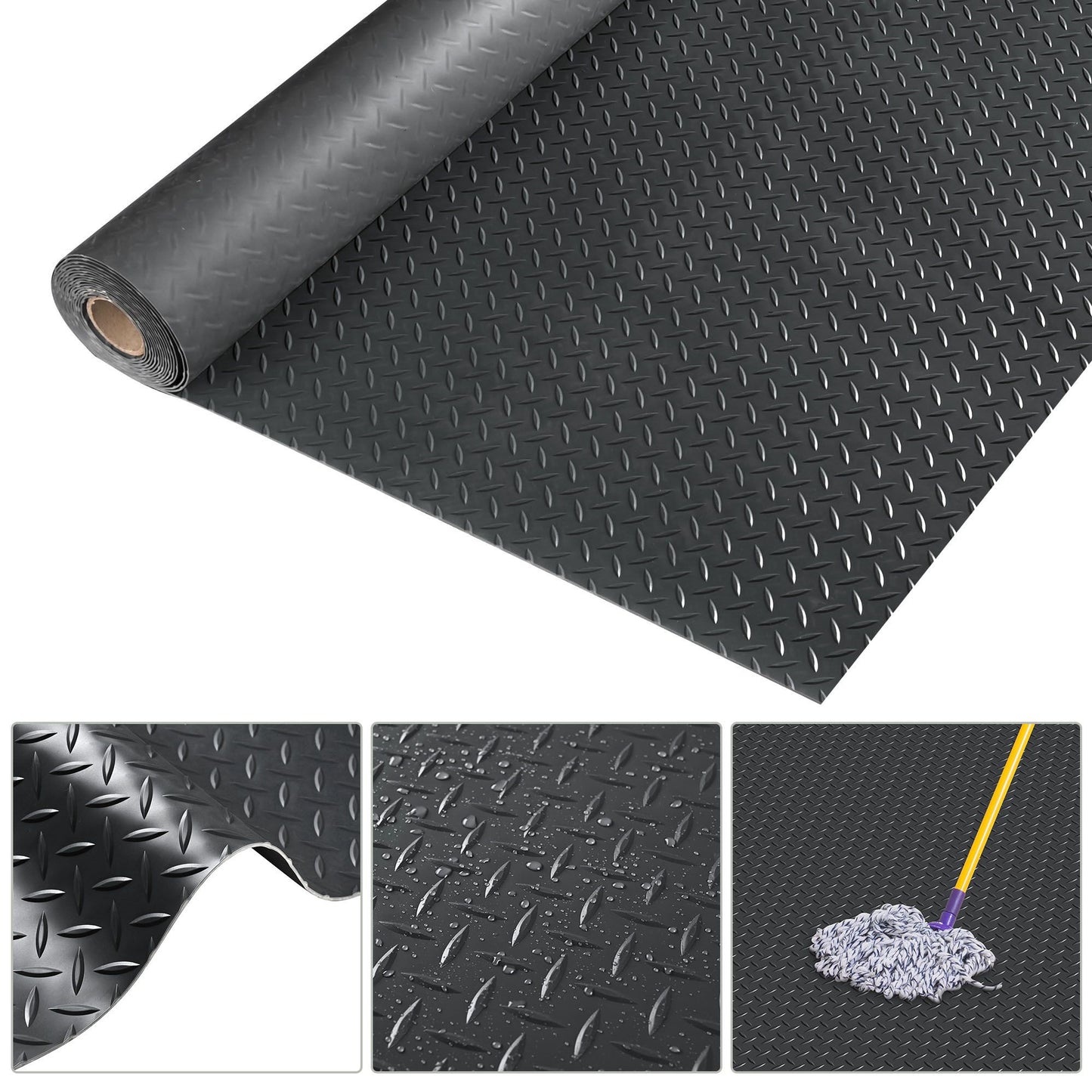 6.5*19.5FTCommercial Garage Floor Mat black