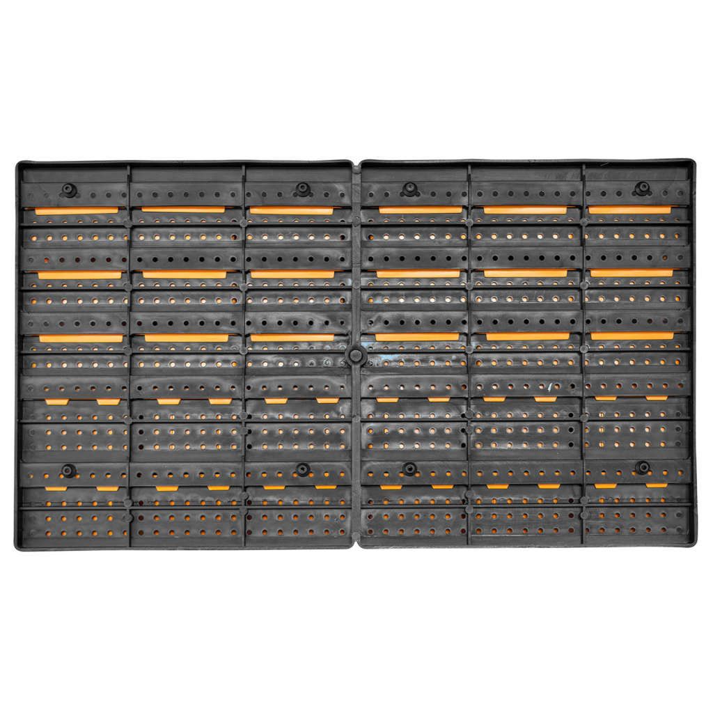 32 Piece Storage Bin Kit with Wall Panels Yellow and Black