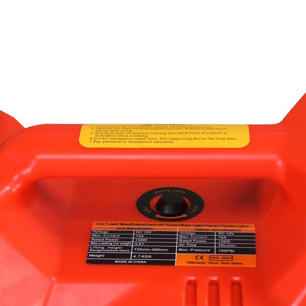 5t 15.5-45cm/Non-Impact Wrench 12v Electro-Hydraulic Jack Orange