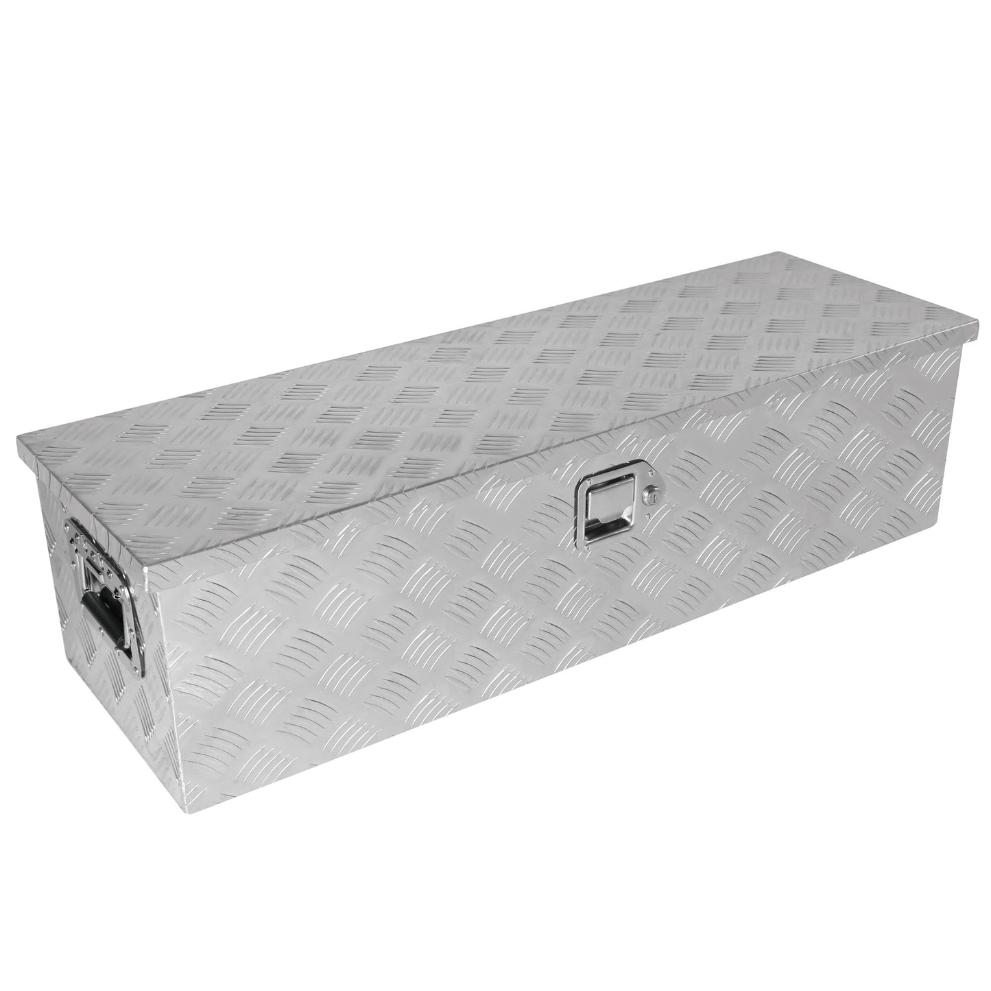 39 Inch Aluminum Truck Tool long Box, Gas Strut, Truck Bed Tool Box with Side Handle ,Lock and 2 Keys, Tool Storage Box for Truck,Trailer,Pickup (38.8"×12.8"×10.4")