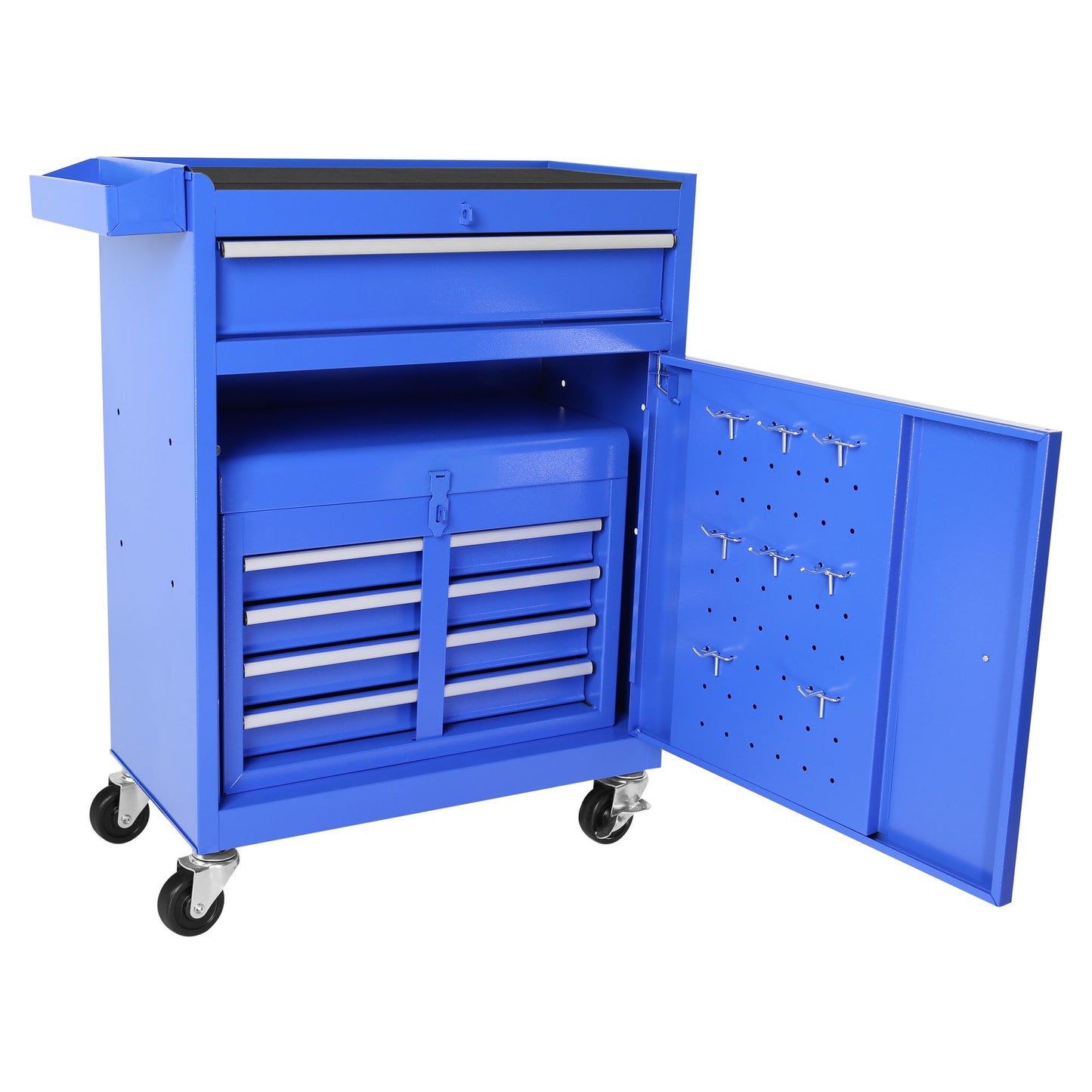 5-Drawer Rolling Tool Chest, High Capacity Tool Storage Cabinet W/Lockable Wheels, Adjustable Shelf & Anti-Slip Liner, Detachable Tool Box Organizer, Rolling Tool Cabinet