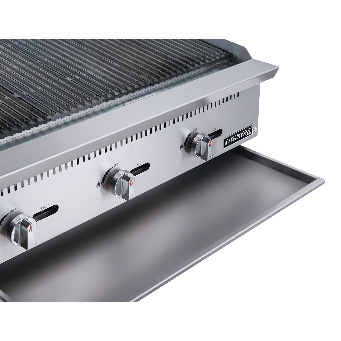 36" 3-Burner Commercial Charboiler in Stainless Steel with 4 legs