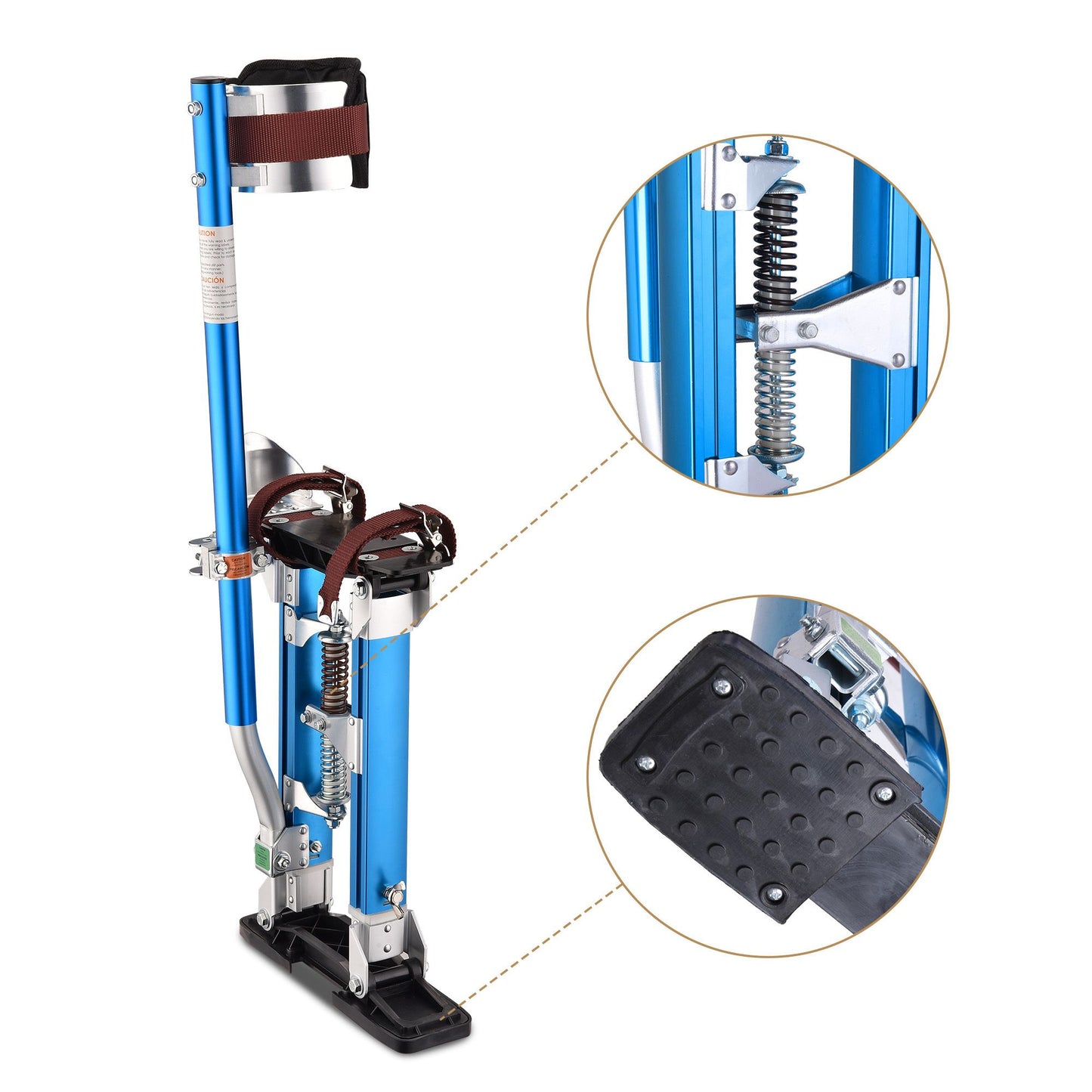 16in to 24in Slv Aluminum Drywall Stilt