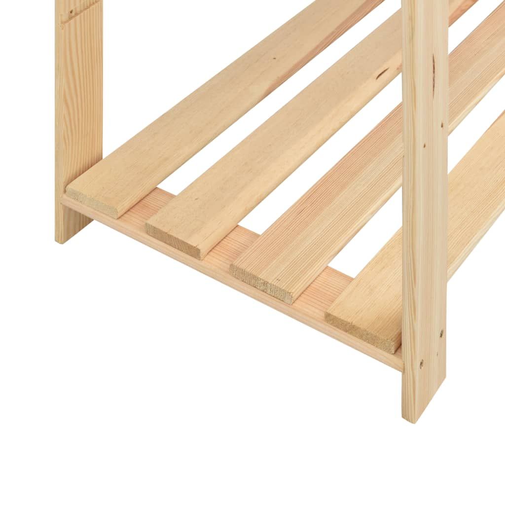 5-Tier Storage Racks 2 pcs 66.9"x15"x66.9" Solid Pinewood 1102.3 lb