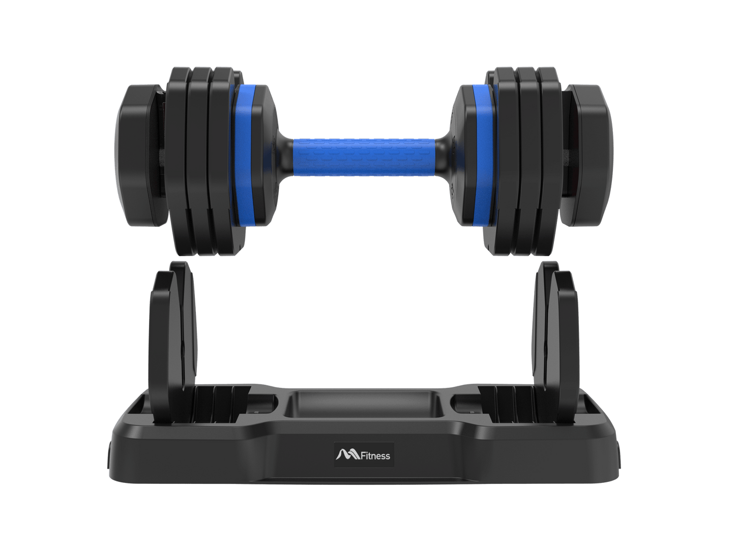 Adjustable Dumbbell - 55lb x2 Dumbbell Set of 2 with Anti-Slip Handle, Fast Adjust Weight by Turning Handle with Tray, Exercise Fitness Dumbbell Suitable for Full Body Workout