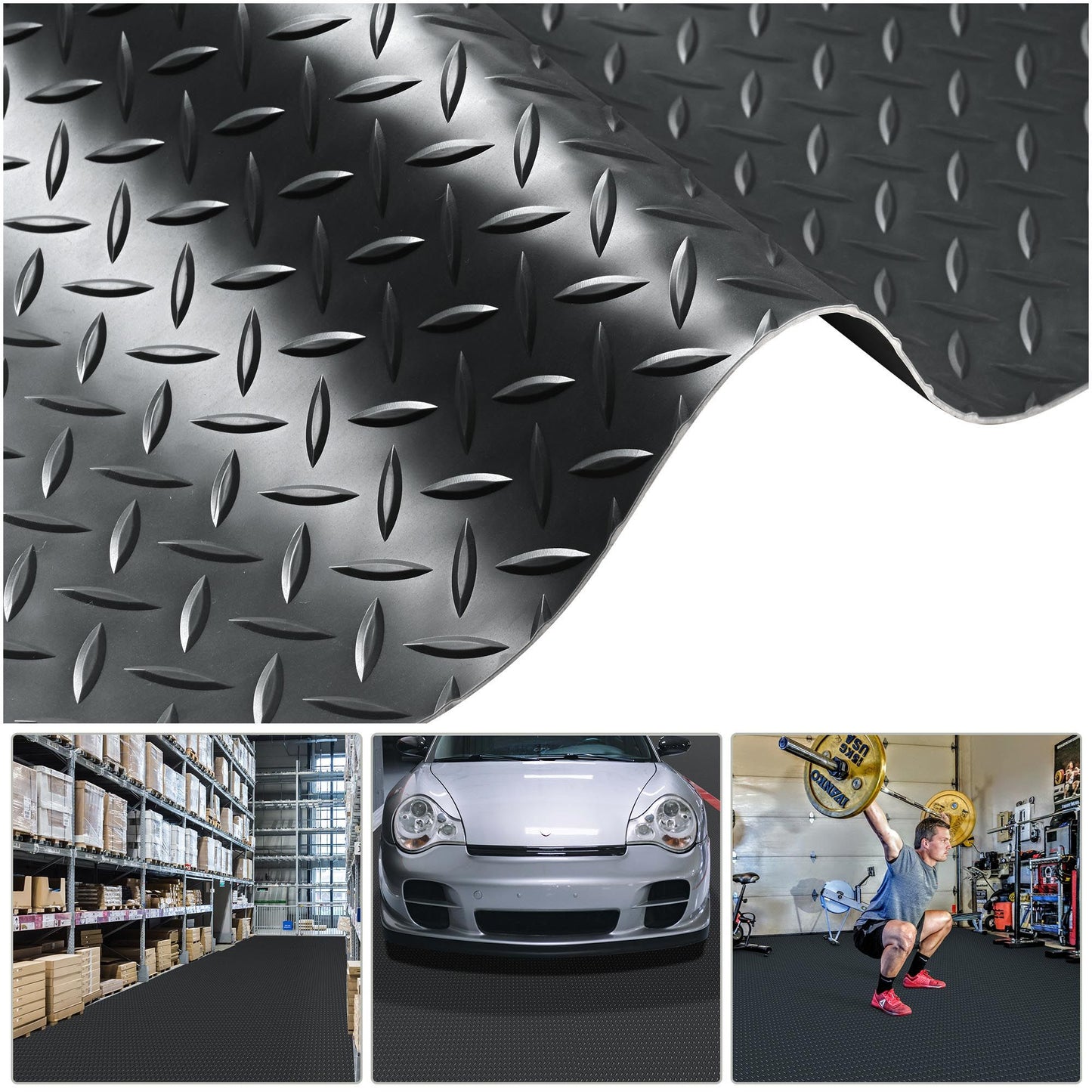 6.5*19.5FTCommercial Garage Floor Mat black