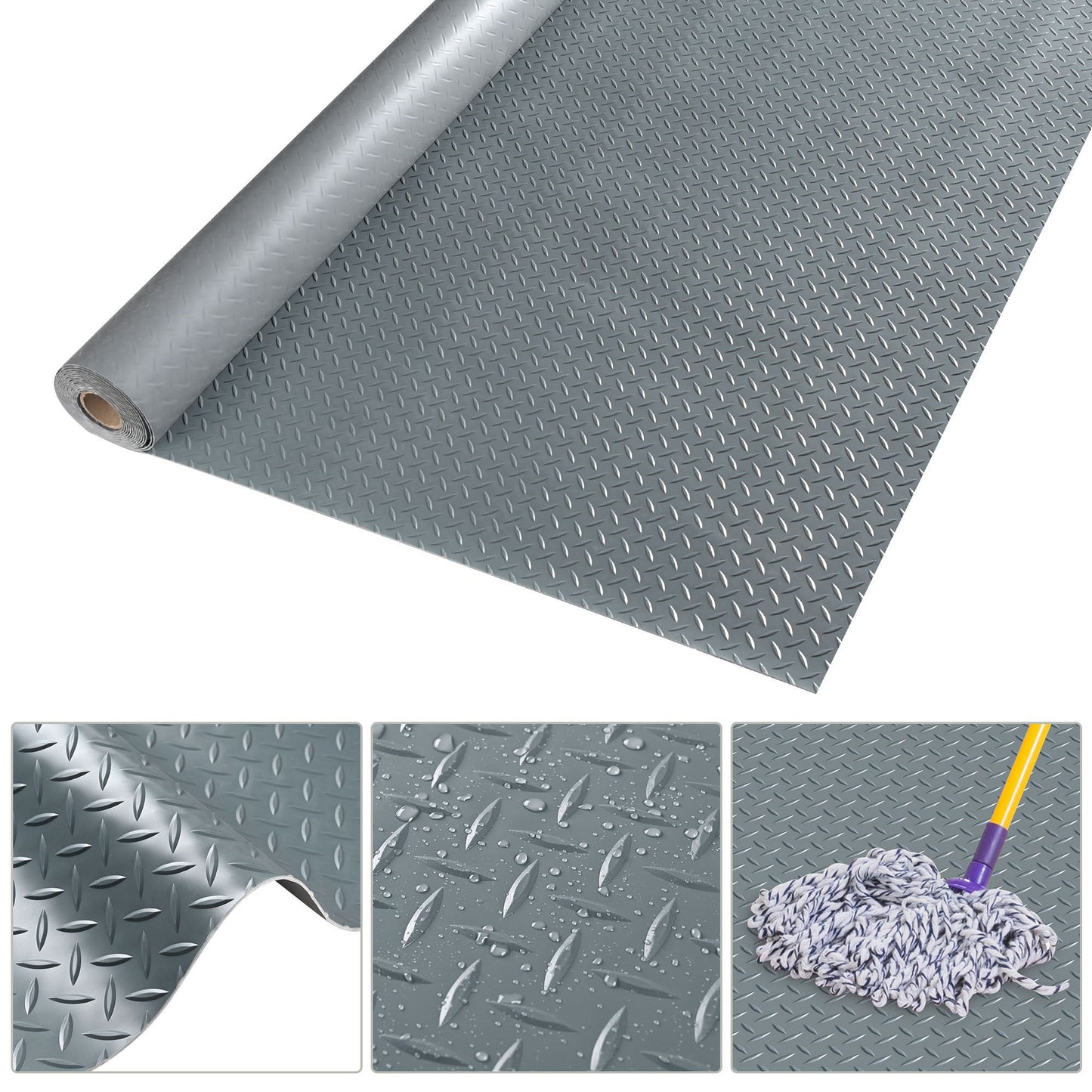 6.5*19.5FTCommercial Garage Floor Mat gray