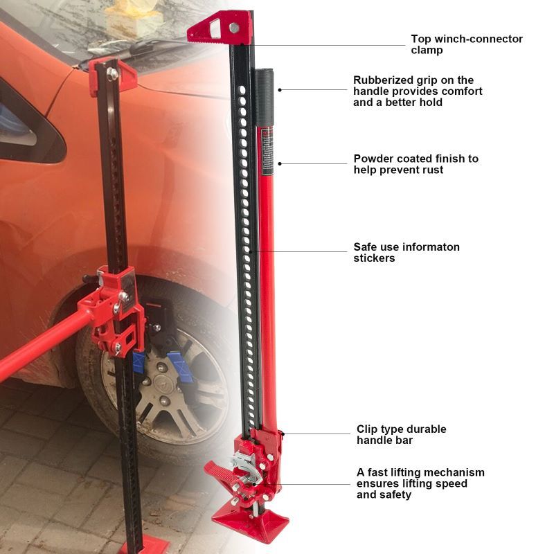 48" High Lift Ratcheting Off Road Utility Farm Jack