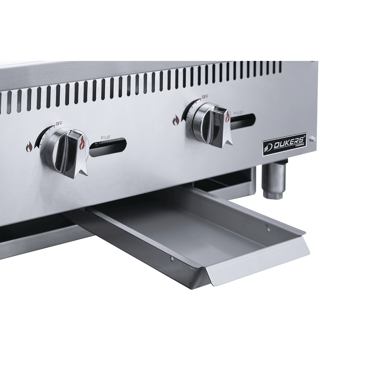 36" Griddler (24" Depth) 3-Burner Commercial Griddle in Stainless Steel with 4 legs