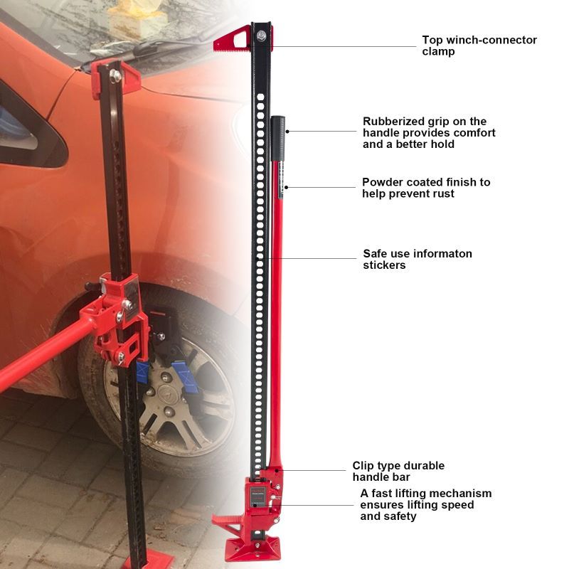 60'High Lift Ratcheting Off Road Utility Farm Jack