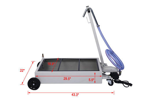 15gallon low profile oil drainer ,with electric pump