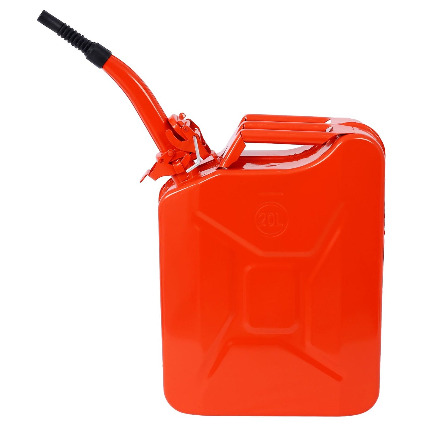 20 Liter (5 Gallon) Jerry Fuel Can with Flexible Spout, Portable Jerry Cans Fuel Tank Steel Fuel Can, Fuels Gasoline Cars, Trucks, Equipment, RED 3pcs/set