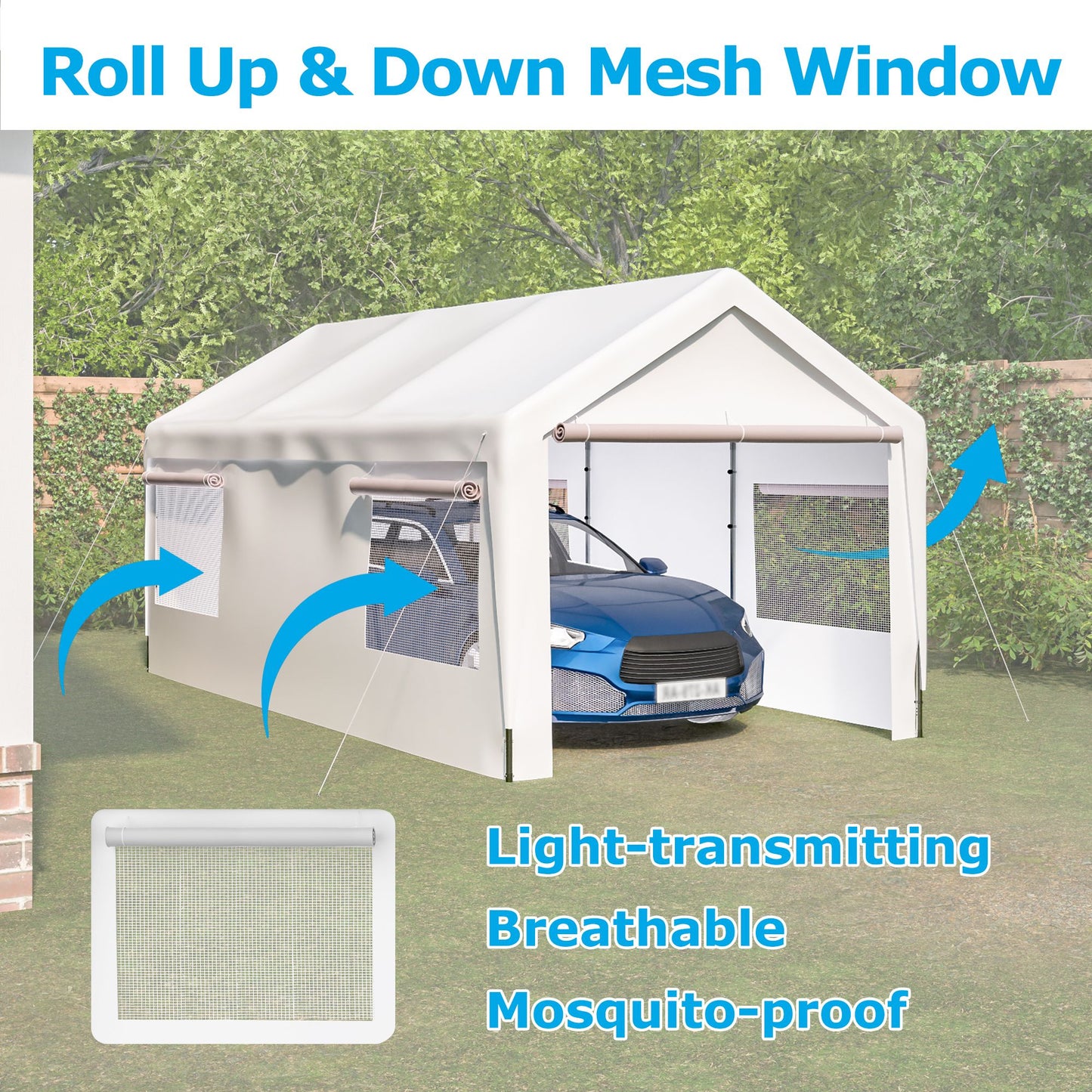 10x20 ft Heavy Duty Carport