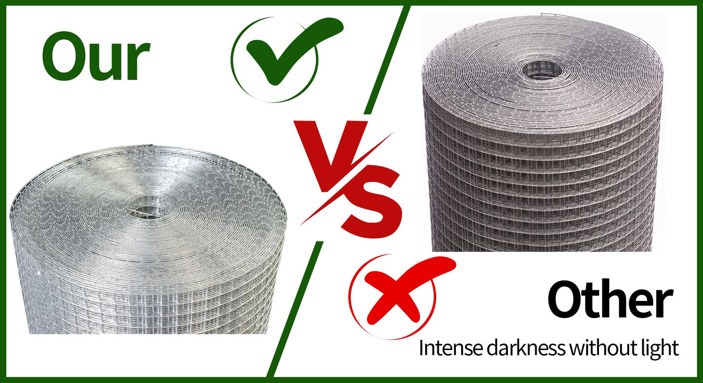 48inx100ft 1/2 in 19 Gauge Hardware Cloth Welded Cage Wire Chicken Fence mesh Rolls Square Chicken Wire Netting Raised Garden Rabbit Fence Snake Fencing Rodent Animals