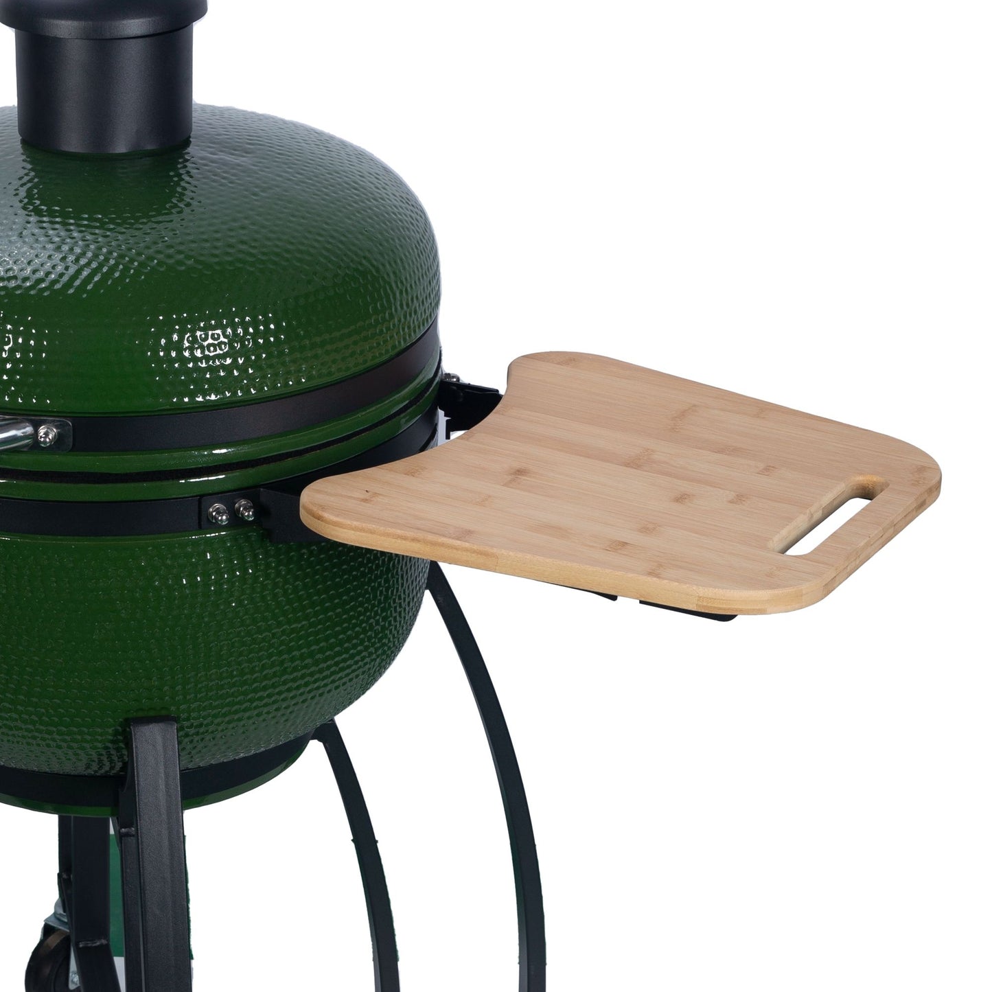 24 "Ceramic Pellet Grill with 19.6" diameter Gridiron Double Ceramic Liner 4-in-1 Smoked Roasted BBQ Pan-roasted for Outdoors Patio