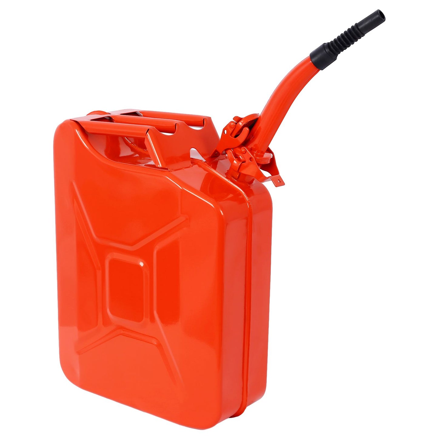 20 Liter (5 Gallon) Jerry Fuel Can with Flexible Spout, Portable Jerry Cans Fuel Tank Steel Fuel Can, Fuels Gasoline Cars, Trucks, Equipment, RED 3pcs/set