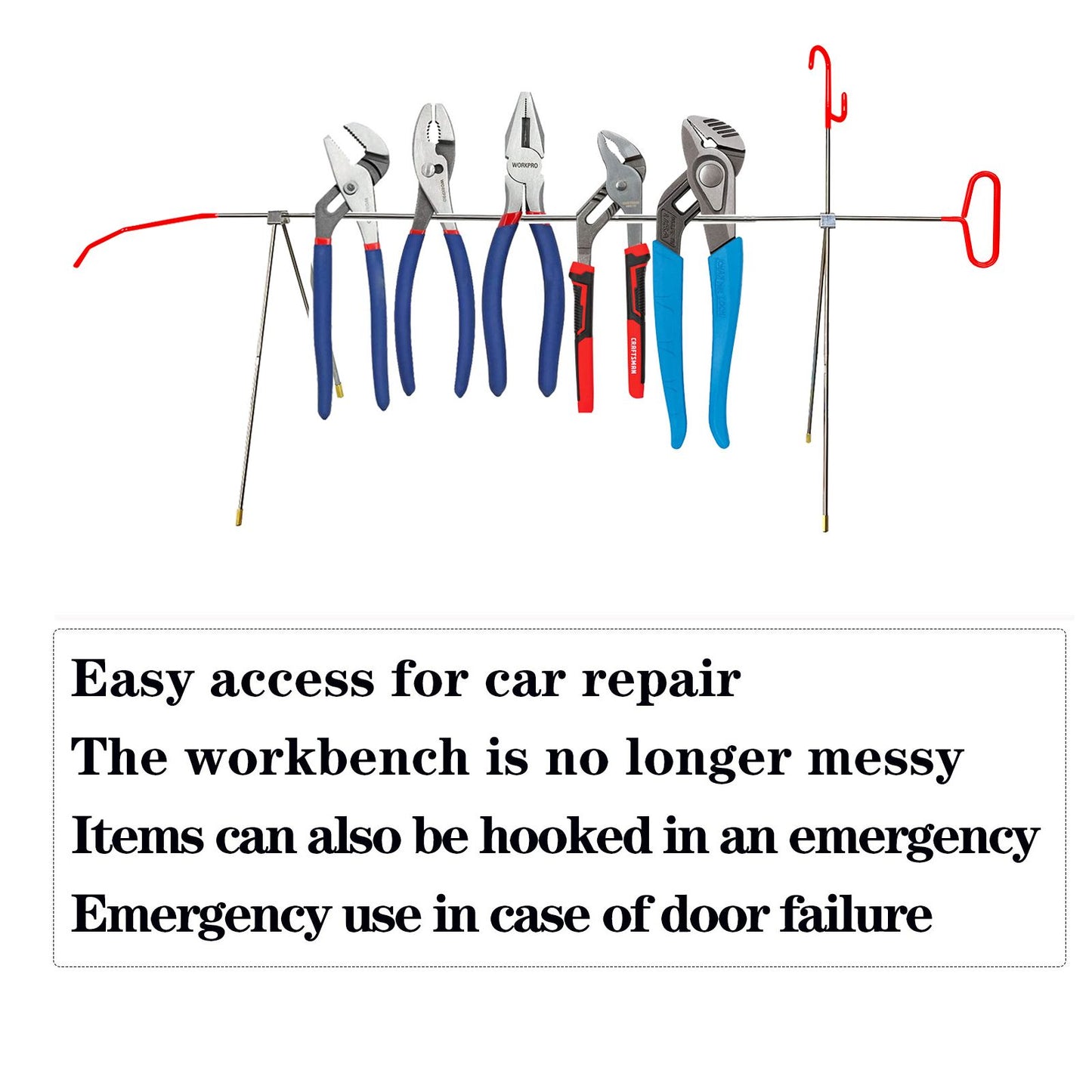 26 pieces of car emergency use kit, camping lamp maintenance lamp bracket, brake caliper hook, fifth wheel pin puller, multi-functional car maintenance parts bracket, auto parts, outdoor supplies