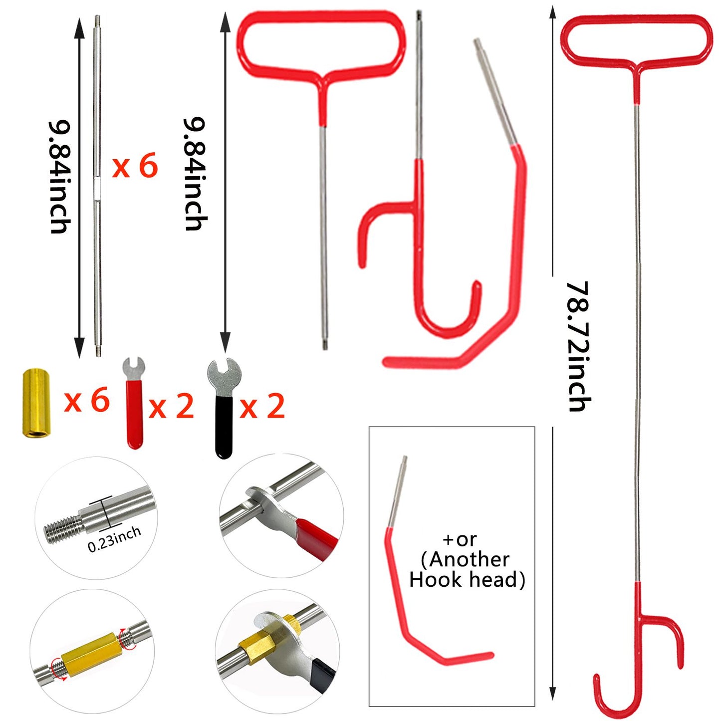 26 pieces of car emergency use kit, camping lamp maintenance lamp bracket, brake caliper hook, fifth wheel pin puller, multi-functional car maintenance parts bracket, auto parts, outdoor supplies