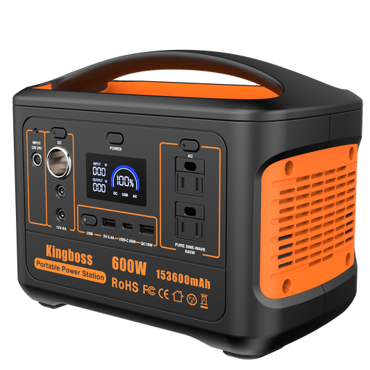 600W Portable Power Station 568Wh 153600mAh Solar Generator Backup Power With AC/DC/ PD 65W Type-c/QC3.0/Wireless Charger /Flashlight;  CPAP Battery Pack Emergency Power Supply Battery Power
