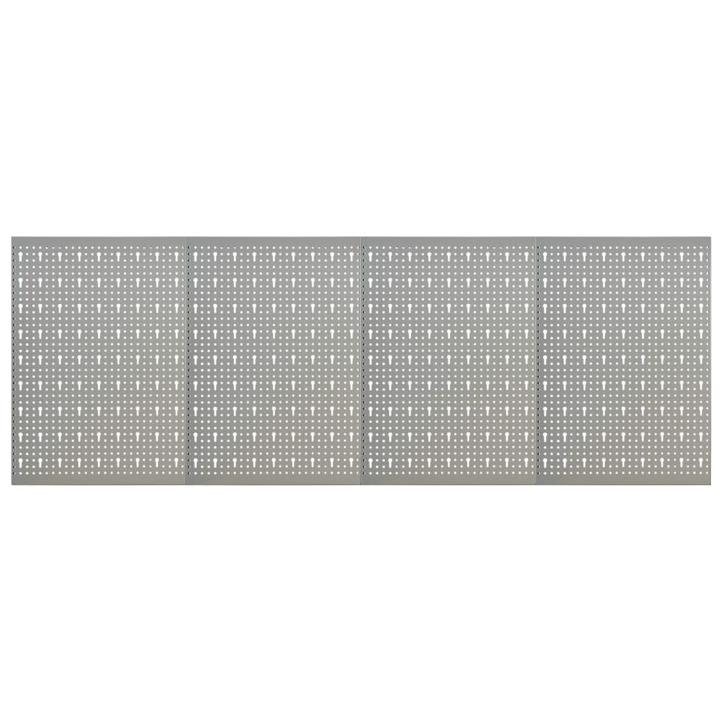 Wall-mounted Peg Boards 4 pcs 15.7"x22.8" Steel