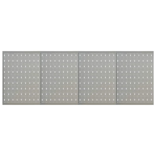 Wall-mounted Peg Boards 4 pcs 15.7"x22.8" Steel