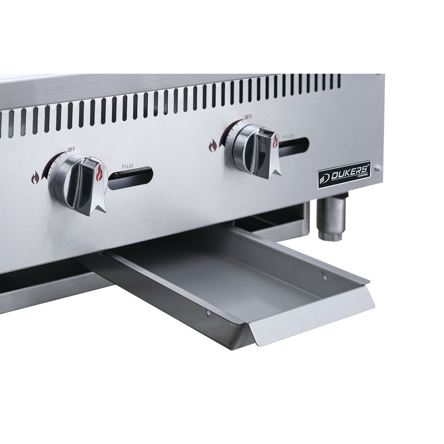 36" Griddler (24" Depth)  3-Burner Commercial  Griddle in Stainless Steel  with 4  legs