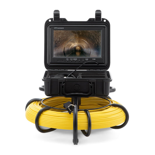 VEVOR Sewer Camera Pipe Inspection Camera w/ 512hz Sonde 9in 720p Screen 300 ft