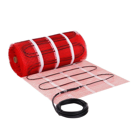 VEVOR Floor Heating Mat, 100 Sq. ft, Electric Radiant In-Floor Heated Warm System with Digital Floor Sensing Thermostat, Includes Installation Monitor, Adhesive Back for Easy Installation on The Floor